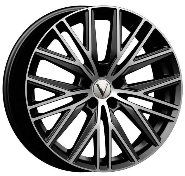 Диски N2O V2235 8.5 х 20 5*108 Et: 46 Dia: 63.4 черный с проточкой глянцевый