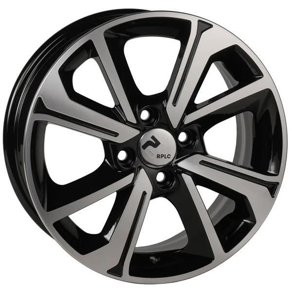 Диски RPLC KI139 6 х 15 4*100 Et: 46 Dia: 54.1 черный с проточкой глянцевый