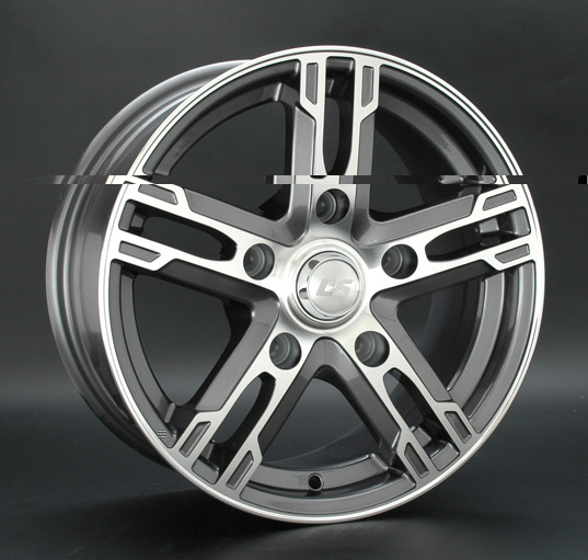 Диски LS wheels LS215 6.5 х 16 5*139,7 Et: 40 Dia: 98 серый с полировкой