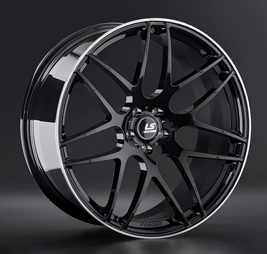 Диски LS Forged FG09 10 х 21 5*112 Et: 44 Dia: 66.6 черный с полированным ободом