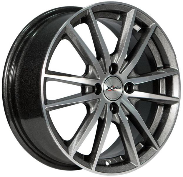 Диски X'trike X-129 6.5 х 16 4*100 Et: 48 Dia: 54.1 серый с полировкой