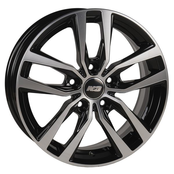 Диски N2O V2214 6 х 16 5*100 Et: 38 Dia: 57.1 черный с проточкой глянцевый