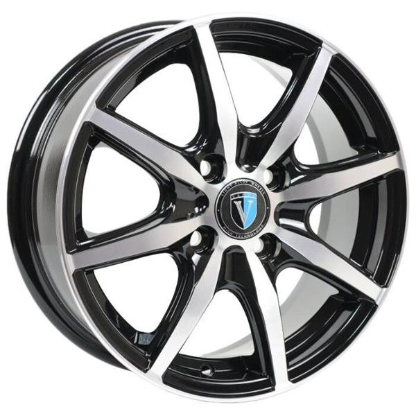 Диски VENTI 1415 5.5 х 14 4*98 Et: 35 Dia: 58.6 черный с проточкой глянцевый