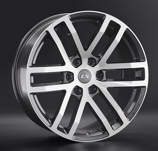 Диски LS wheels LS 1279 9 х 18 6*139,7 Et: 25 Dia: 67.1 серый с полировкой