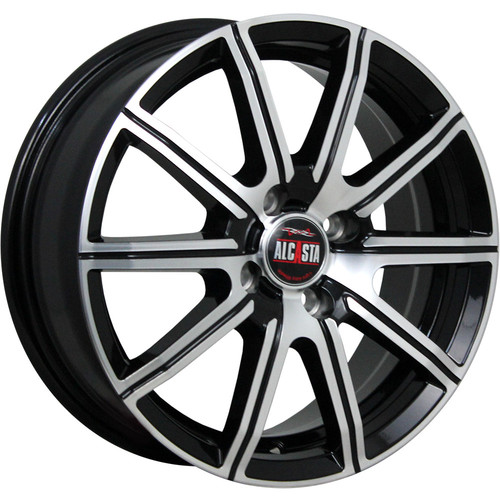 Диски ALCASTA M55 6 х 15 4*100 Et: 50 Dia: 60.1 черный полностью полированный