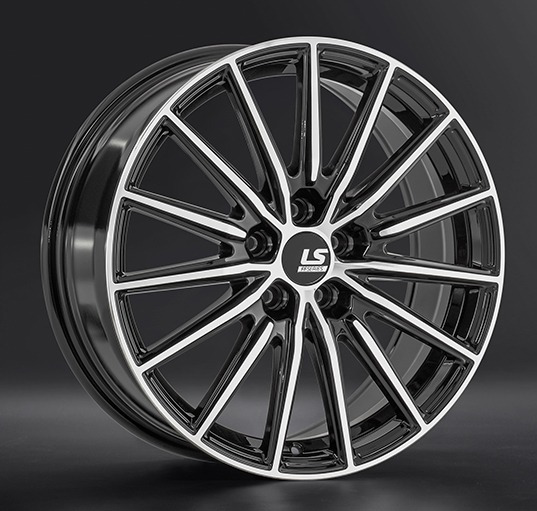 Диски LS wheels FlowForming RC93 7.5 х 18 5*112 Et: 40 Dia: 66.6 черный полностью полированный