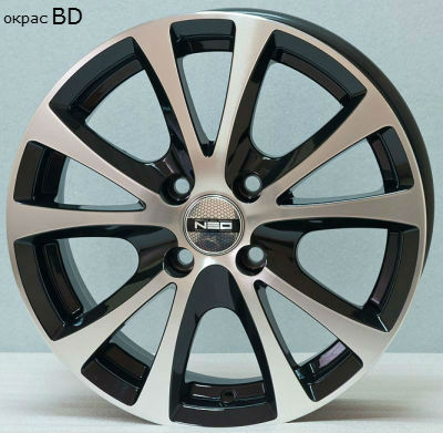 Диски NEO 509 6 х 15 5*108 Et: 40 Dia: 65.1 черный с проточкой глянцевый