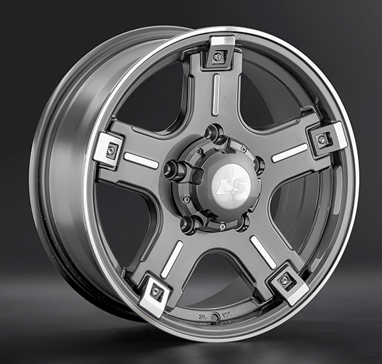Диски LS wheels LS876 7 х 16 5*139,7 Et: 35 Dia: 108.1 серый с полировкой
