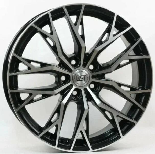Диски RST R119 7 х 19 5*114,3 Et: 45 Dia: 60.1 черный с проточкой глянцевый