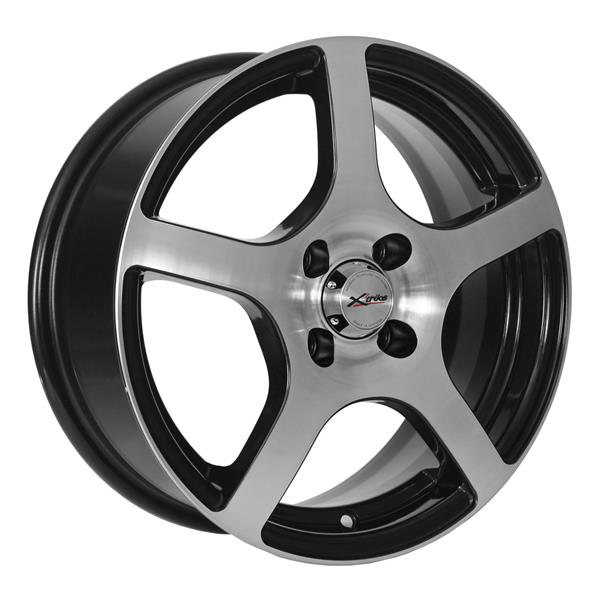 Диски X'trike X-118 6 х 15 4*114,3 Et: 44 Dia: 67.1 черный с проточкой глянцевый