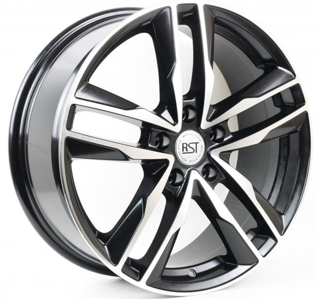 Диски RST R128 7.5 х 18 5*108 Et: 45 Dia: 63.3 черный с проточкой глянцевый