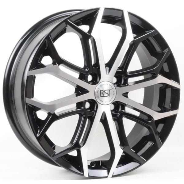 Диски RST R126 6 х 16 4*100 Et: 50 Dia: 60.1 черный с проточкой глянцевый