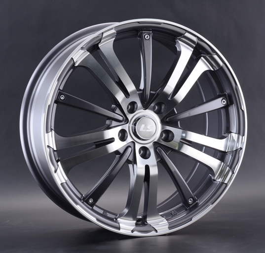 Диски LS wheels LS 955 7 х 16 5*114,3 Et: 40 Dia: 73.1 серый с полировкой