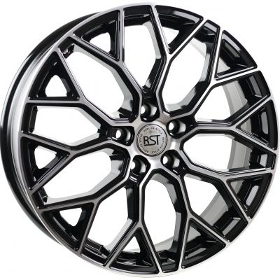 Диски RST R059 7 х 19 5*114,3 Et: 45 Dia: 67.1 черный с проточкой глянцевый