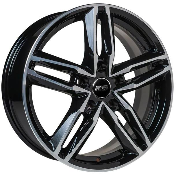 Диски N2O V2138 7 х 17 5*105 Et: 42 Dia: 56.6 черный с проточкой глянцевый