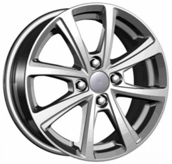 Диски Carwel Акуш 6 х 15 4*100 Et: 37 Dia: 60.1 серебро с полированным ободом