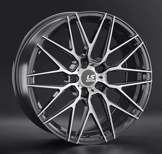 Диски LS wheels FlowForming RC13 8 х 18 5*120 Et: 40 Dia: 74.1 серый с полировкой