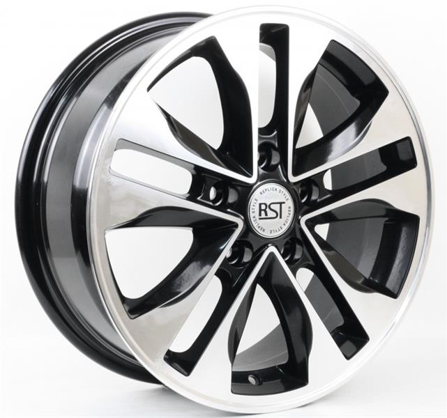Диски RST R116 6.5 х 16 5*100 Et: 40 Dia: 57.1 черный с проточкой глянцевый