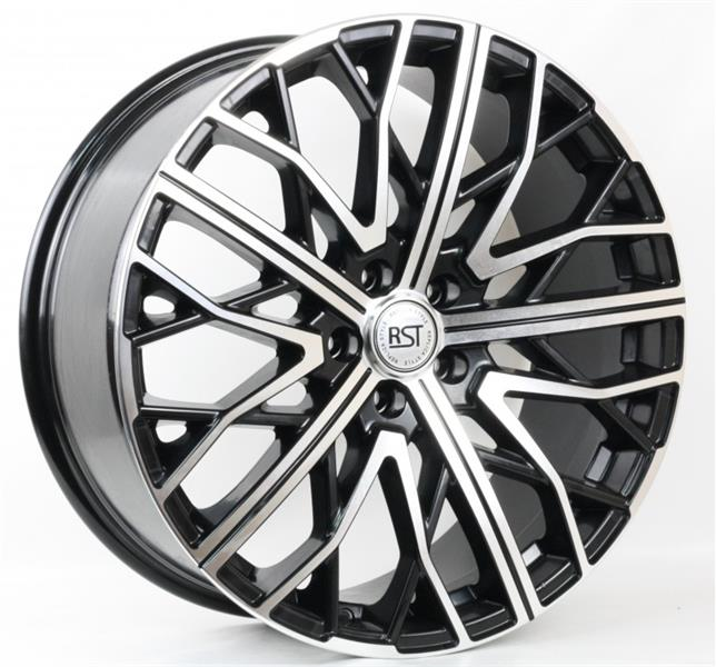 Диски RST R002 8.5 х 20 5*108 Et: 45 Dia: 63.3 черный с проточкой глянцевый