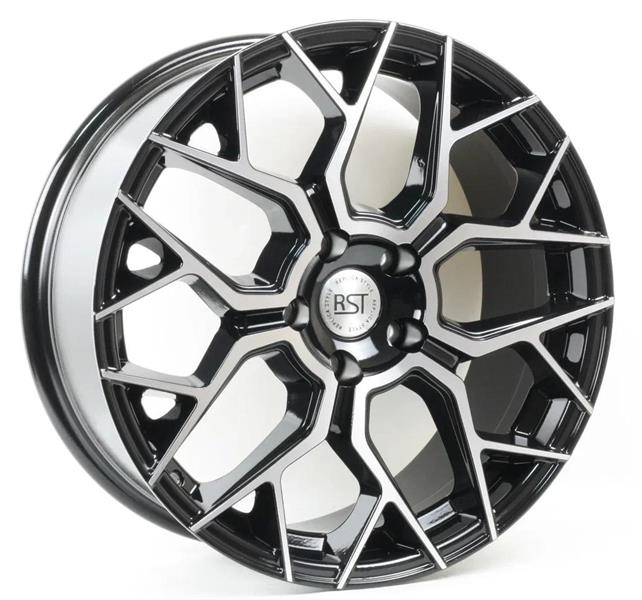 Диски RST R148 8 х 18 5*108 Et: 33 Dia: 65.1 черный с проточкой глянцевый