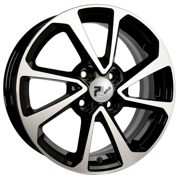 Диски RPLC LA105 6 х 15 4*100 Et: 50 Dia: 60.1 черный с проточкой глянцевый