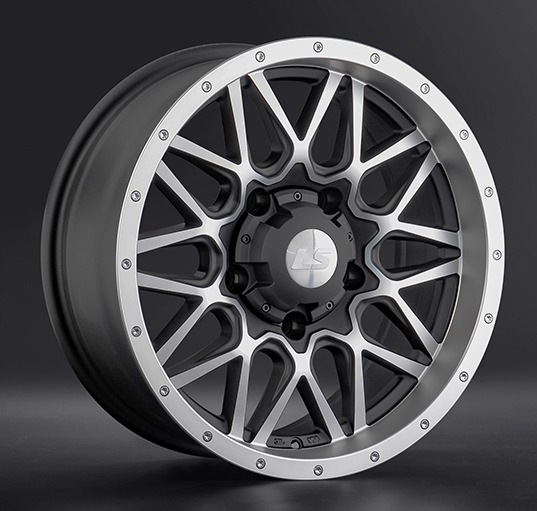 Диски LS wheels LS1341 8 х 17 5*150 Et: 0 Dia: 110.1 черный с проточкой матовый