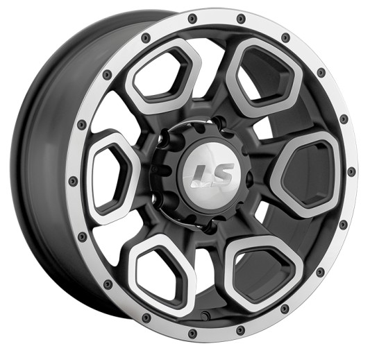 Диски LS wheels LS1345 9 х 17 5*150 Et: 25 Dia: 110.1 черный с проточкой матовый