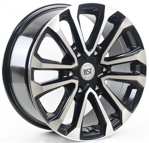 Диски RST R058 7.5 х 18 6*139,7 Et: 25 Dia: 106.1 черный с проточкой глянцевый