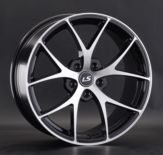 Диски LS wheels LS 845 8.5 х 18 5*114,3 Et: 35 Dia: 67.1 черный полностью полированный