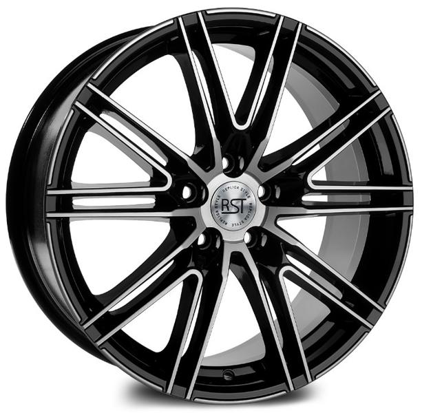 Диски RST R168 8 х 18 5*108 Et: 45 Dia: 63.4 черный с проточкой глянцевый