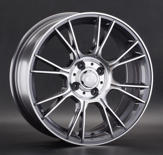 Диски LS wheels 818 7 х 16 4*100 Et: 42 Dia: 73.1 серый с полировкой