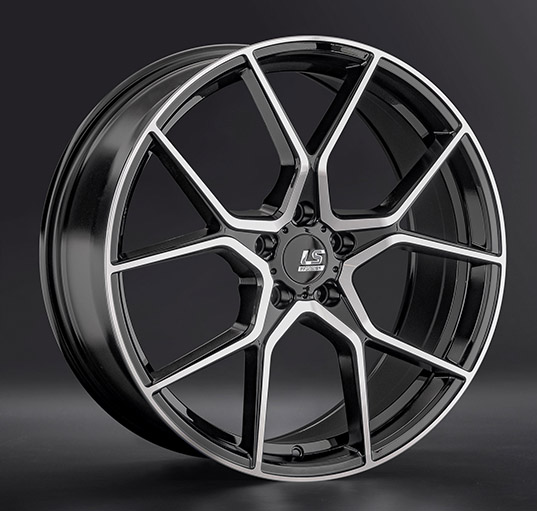 Диски LS wheels FlowForming RC72 9 х 20 5*114,3 Et: 45 Dia: 67.1 черный полностью полированный