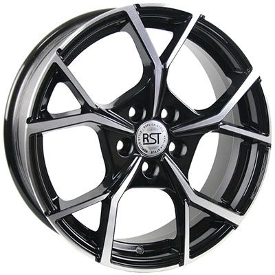 Диски RST R086 6.5 х 16 5*108 Et: 40 Dia: 54.1 черный с проточкой глянцевый
