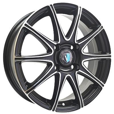 Диски VENTI 1516 6 х 15 5*100 Et: 40 Dia: 57.1 черный с проточкой глянцевый