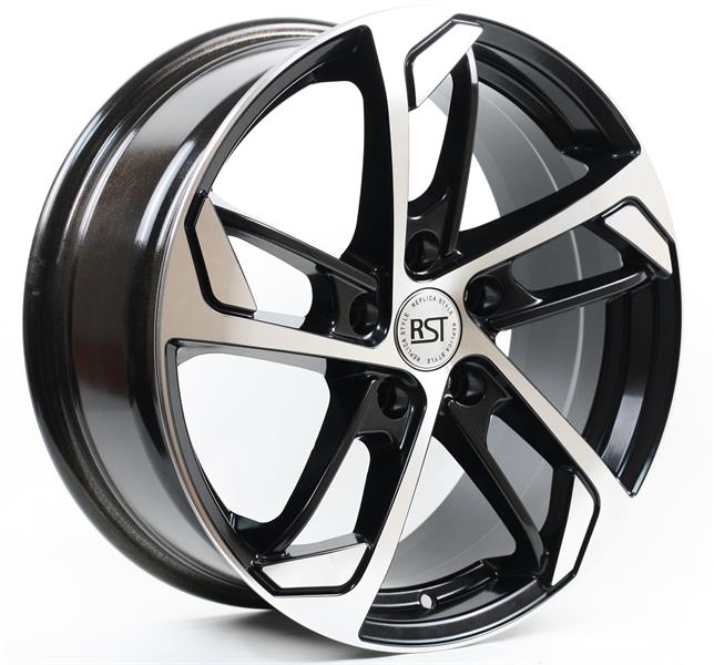 Диски RST R037 7 х 17 5*108 Et: 40 Dia: 54.1 черный с проточкой глянцевый