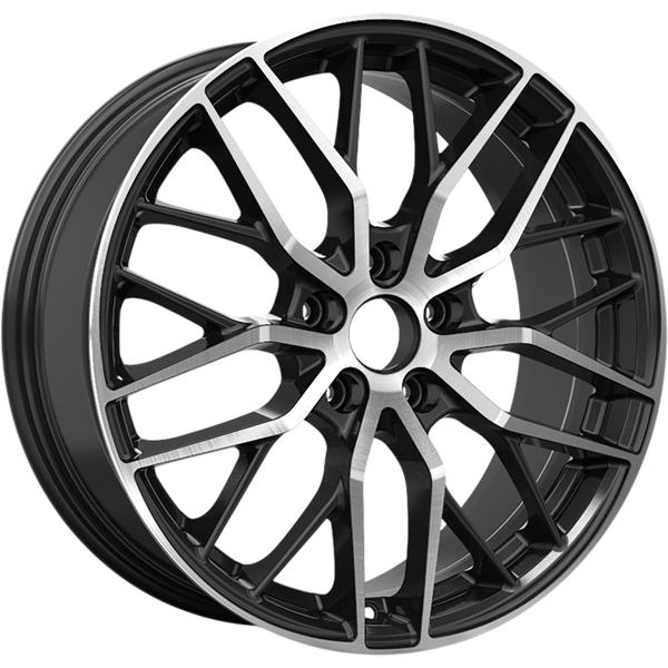 Диски RST R268 7 х 18 5*114,3 Et: 37 Dia: 66.5 черный с проточкой глянцевый