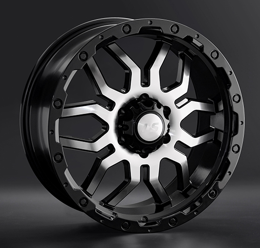 Диски LS wheels LS1285 7.5 х 17 6*139,7 Et: 35 Dia: 100.1 черный полностью полированный