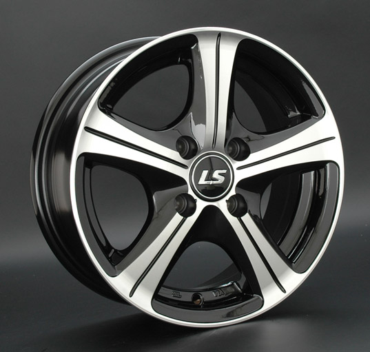 Диски LS wheels LS202 6 х 14 4*100 Et: 39 Dia: 73.1 черный полностью полированный