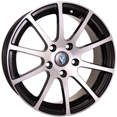 Диски VENTI 1603 6.5 х 16 4*100 Et: 42 Dia: 67.1 черный с проточкой глянцевый
