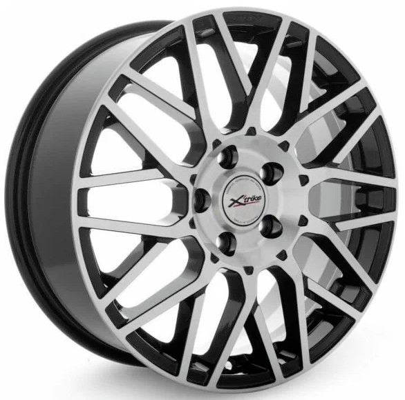 Диски X'trike X-131 7 х 17 4*100 Et: 43 Dia: 60.1 черный с проточкой глянцевый