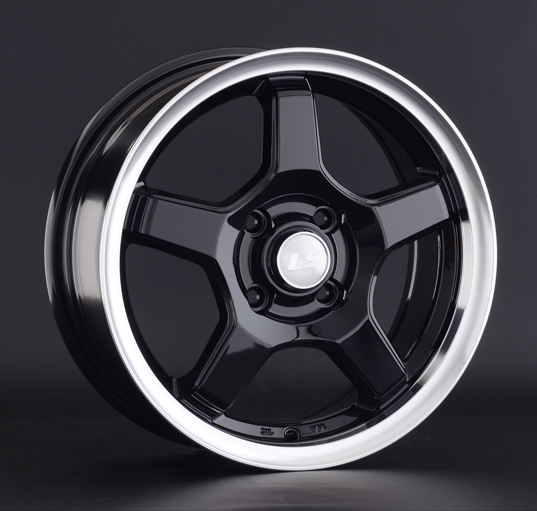 Диски LS wheels LS 816 7.5 х 17 5*114,3 Et: 45 Dia: 73.1 черный с полированным ободом