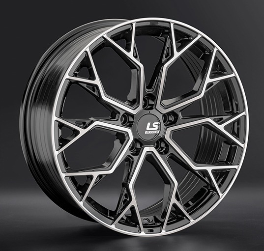 Диски LS wheels FlowForming RC61 8.5 х 19 5*108 Et: 30 Dia: 65.1 черный полностью полированный