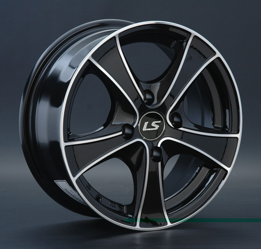 Диски LS wheels LS801 6 х 14 4*108 Et: 37.5 Dia: 73.1 черный полностью полированный