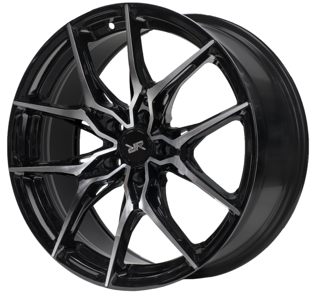 Диски RR CSSYA3854 8 х 18 5*108 Et: 42 Dia: 63.4 черный с проточкой глянцевый
