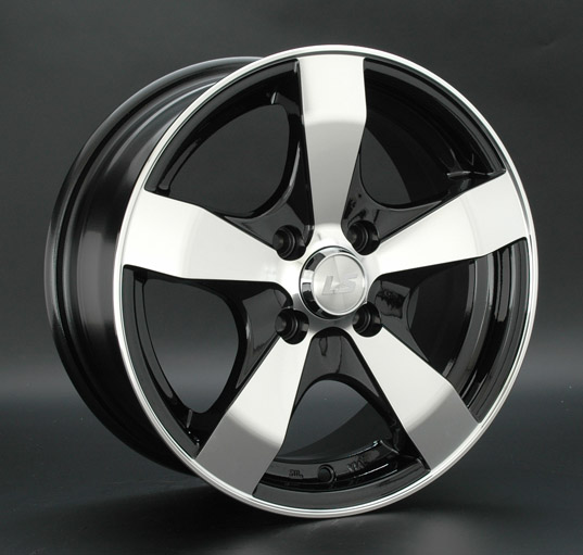 Диски LS wheels LS205 7 х 17 4*100 Et: 40 Dia: 60.1 черный полностью полированный
