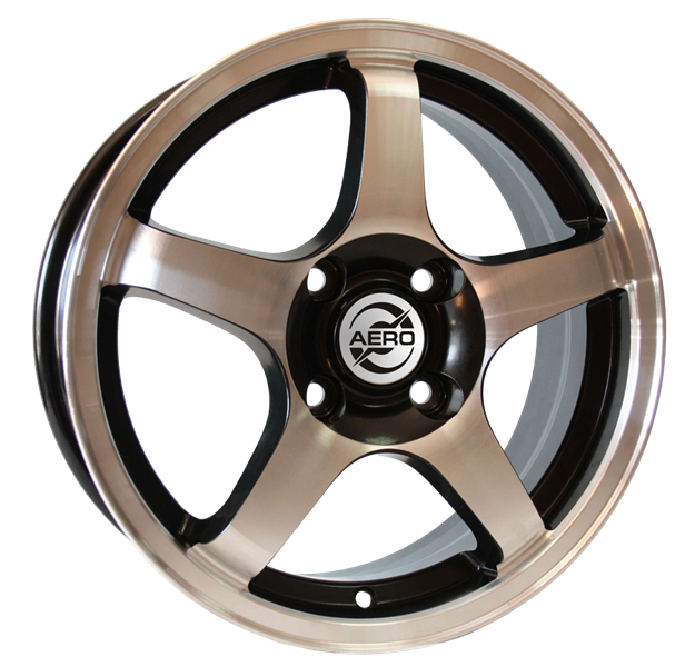 Диски AERO A1062 6.5 х 16 5*108 Et: 50 Dia: 63.3 черный с проточкой глянцевый