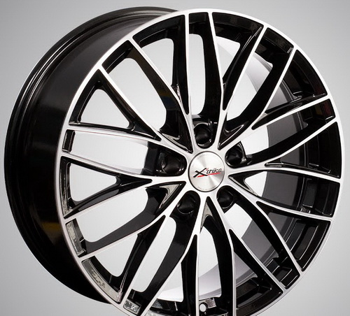 Диски X'trike X-130 7.5 х 18 5*114,3 Et: 37 Dia: 66.6 черный с проточкой глянцевый