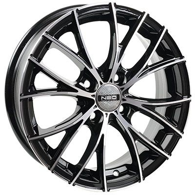 Диски NEO 573 6 х 15 4*100 Et: 40 Dia: 67.1 черный с проточкой глянцевый