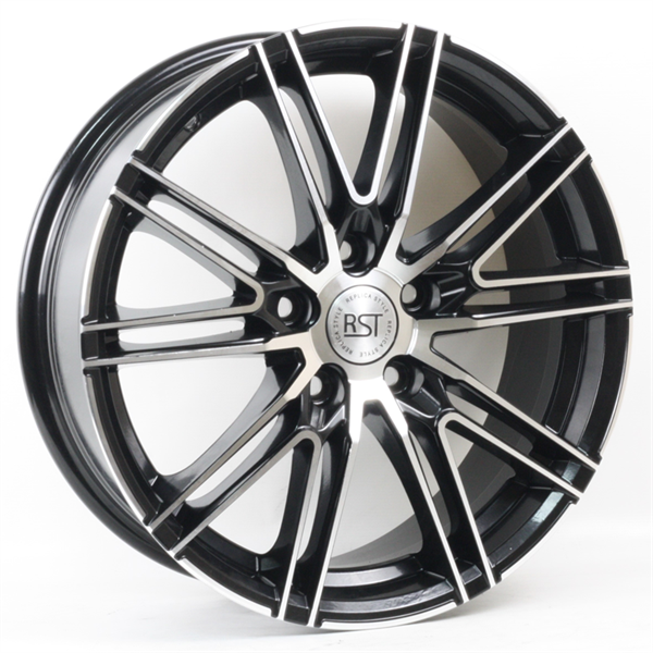 Диски RST R187 7 х 17 5*108 Et: 40 Dia: 54.1 черный с проточкой глянцевый
