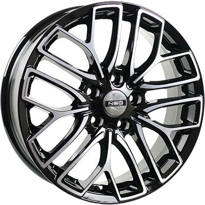 Диски NEO 781 6.5 х 17 5*114,3 Et: 50 Dia: 66.1 черный с проточкой глянцевый